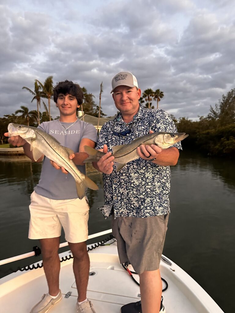 Double snook inshore fishing anna maria island