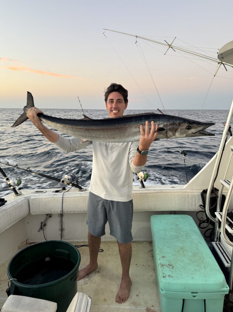 wahoo on deep sea fishing charter